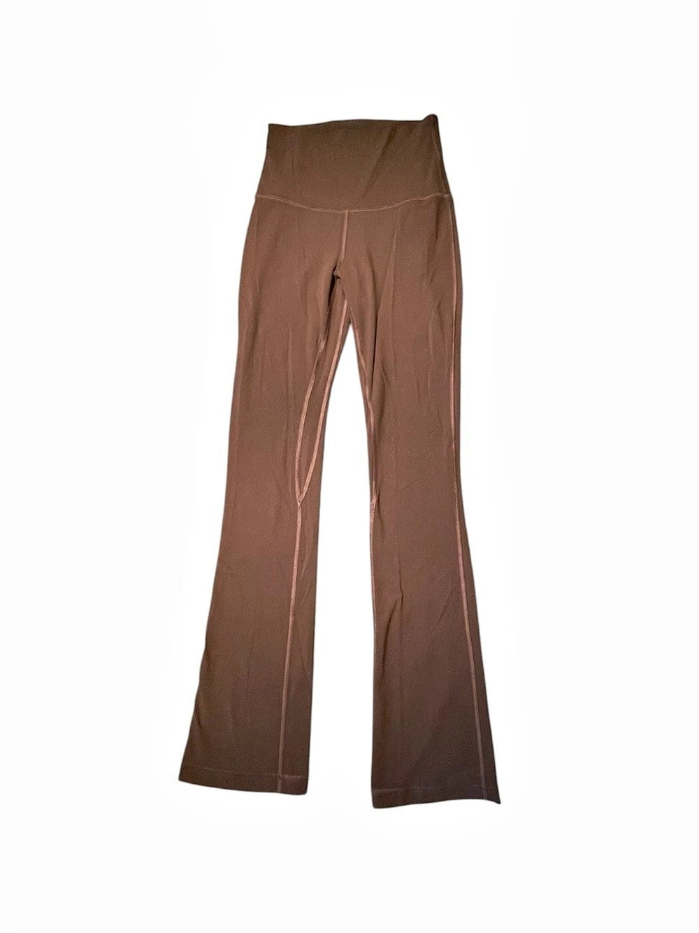Lululemon Groove Pant Super High-Rise Flared Nulu Brown Leggings 2 XS